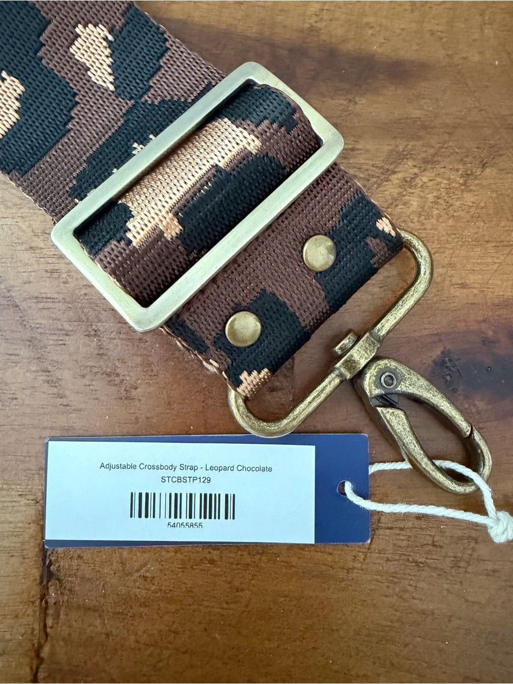 Parker Thatch: Adjustable Crossbody Strap - Leopard Chocolate EUC! - Picture 2 of 5